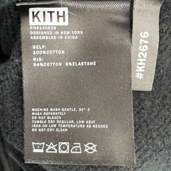 Kith Notorious BIG Crown Graphic Black Hooded Pullover Sweatshirt - Picture 10 of 14